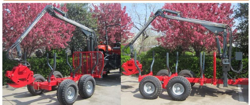 Remorca Forestiera cu Macara 3 Tone